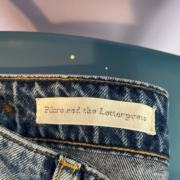 Pilcro and the‎ Letterpress Hyphen Fringe Jean in Blue Size 26 - Picture 5 of 10